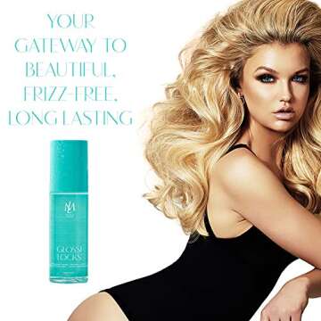 Leyla Milani Glossilocks Hair Shine Spray - Professional Shine Hairspray Thermal Heat Protectant Spr...