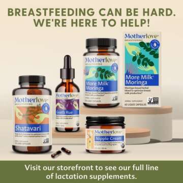 Motherlove Goat’s Rue (60 Liquid caps) Lactation Supplement for Breast Tissue Development & Supporting Breast Milk Supply —Non-GMO, Organic Herbs, Vegan, Kosher, Soy-Free