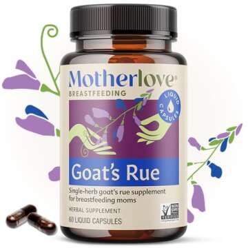 Motherlove Goat’s Rue (60 Liquid caps) Lactation Supplement for Breast Tissue Development & Supporting Breast Milk Supply —Non-GMO, Organic Herbs, Vegan, Kosher, Soy-Free