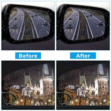 Boao Car Waterproof Anti Rain Mirror Film for Safety