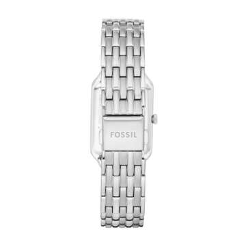 Fossil Women's Raquel Quartz Stainless Steel Three-Hand Watch, Color: Silver (Model: ES5221)