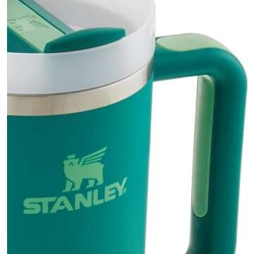 Stanley Quencher H2.0 FlowState Stainless Steel Vacuum Insulated Tumbler with Lid and Straw for Water, Iced Tea or Coffee, Smoothie and More, Alpine, 40 oz