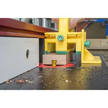 MICROJIG Matchfit MB-050-0514 Dovetail Router Bit for Dovetail Clamps, 14", Dovetail Profile, Yellow