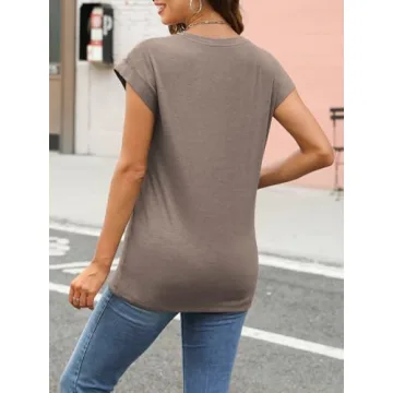 AUTOMET Women's Summer Basic T Shirts - Stylish & Comfortable
