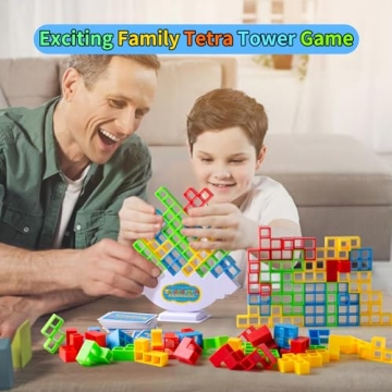 SANFENSUGAR Tetra Tower Game for Kids - Fun Stacking Blocks