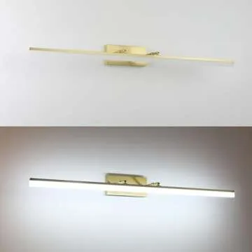 Aipsun Gold LED Bathroom Vanity Light Adjustable Design
