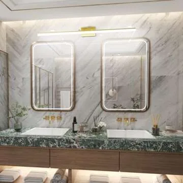 Aipsun Gold LED Bathroom Vanity Light Adjustable Design