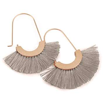 Bohemian Silky Thread Tassel Earrings - Lightweight Fashion