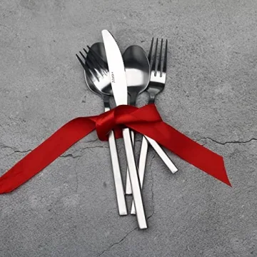 Alata Cube Forged Stainless Steel Flatware Set - Service for 4