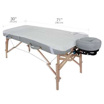 EARTHLITE BODYWORKER’S CHOICE Massage Table Warmer – Three Heat Settings, Felt Lined Heating Pad (30” x 71”) | One-Year Replacement Guarantee