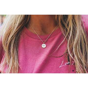 Pura Vida Compass Gold Necklace - Unique Handcrafted Jewelry