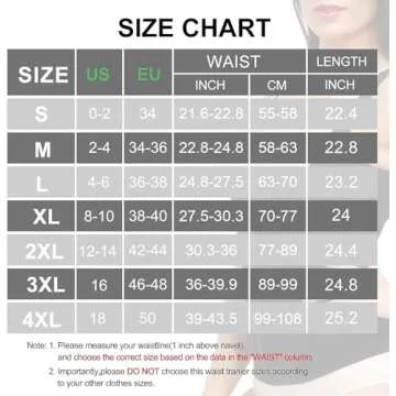 YADIFEN Women's Waist Trainer Neoprene Zipper Corset