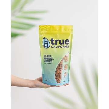 True California Organic Nonpareil Whole Almonds - Natural & Raw