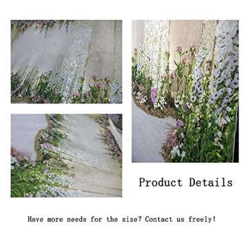 AOFOTO 10x10ft Wedding Backdrop Romance Archway Bridal Shower Flowers Wall Curtain Cradle Ceremony Banner Background for Photography Vinyl Anniversary Birthday Party Decoration Photoshoot Studio Props