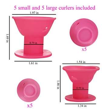 Bonnet Hair Dryer Attachment with 10 Curlers for All Hair Types