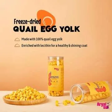 Arya Sit! Freeze-Dried Egg Yolk Treats for Pets
