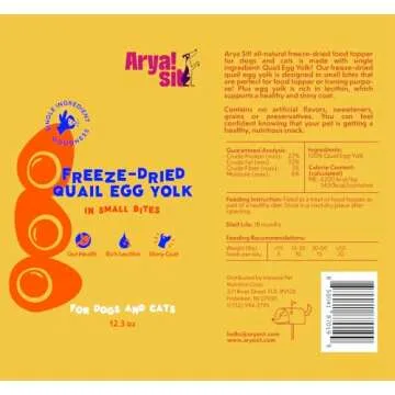 Arya Sit! Freeze-Dried Egg Yolk Treats for Pets