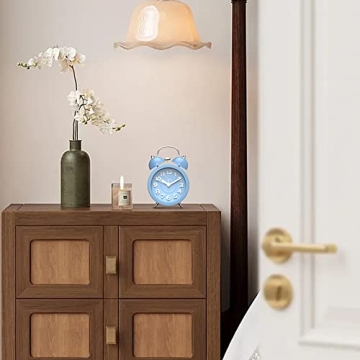 PILIFE Retro Twin Bell Alarm Clock for Heavy Sleepers