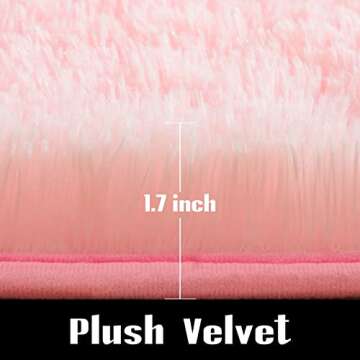 Jelymark Super Soft Shaggy Rug for Bedroom, 4x5.9 Feet Fluffy Carpet for Living Room, Fuzzy Indoor P...