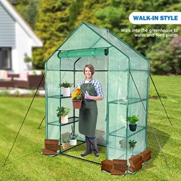 Portable Walk-in Greenhouse for Easy Plant Care