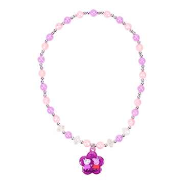 LUV HER Peppa Pig Headbands For Girls - Kids Jewelry for Girls - Dress Up Set All in one Giftable Box - Headband - Play Jewelry Set - 4pc (Toddler Headband, Necklace, Dress Up Bracelet, Ring) Ages 3+