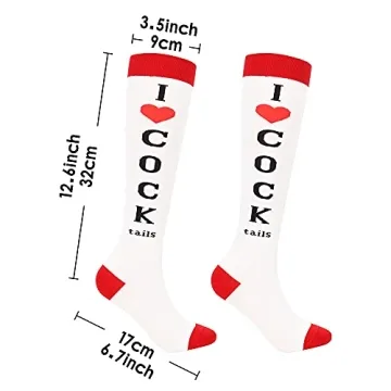 Bibalabili Funny Socks I Love Cocktails for Parties