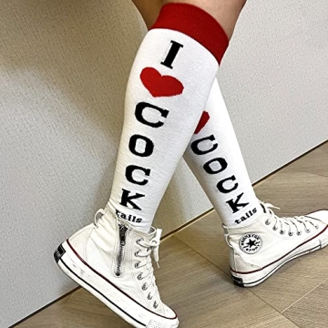 Bibalabili Funny Socks I Love Cocktails for Parties