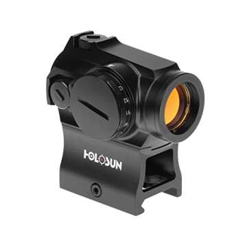 HOLOSUN HS503R Red 2 MOA Dot & 65 MOA Circle Micro Sight for Rifle - Durable Waterproof Parallax-Fre...