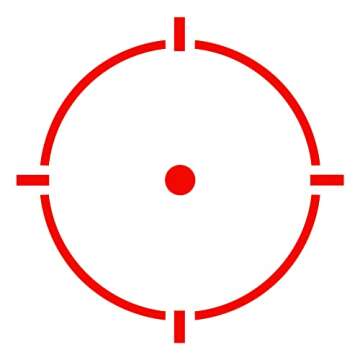 HOLOSUN HS503R Red 2 MOA Dot & 65 MOA Circle Micro Sight for Rifle - Durable Waterproof Parallax-Free Tactical Sight with Multiple Reticle System & 12 Brightness Settings