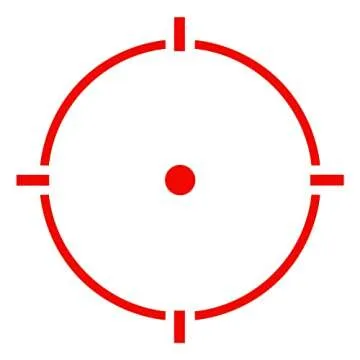 HOLOSUN HS503R Red 2 MOA Dot & 65 MOA Circle Micro Sight for Rifle - Durable Waterproof Parallax-Free Tactical Sight with Multiple Reticle System & 12 Brightness Settings