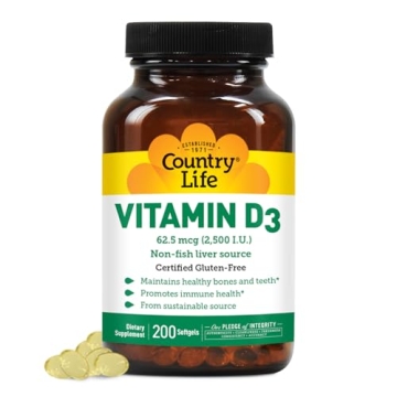 Country Life Vitamin D3 Soft Gels for Enhanced Health