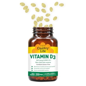 Country Life Vitamin D3 Soft Gels for Enhanced Health