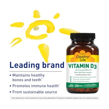 Country Life Vitamin D3 Soft Gels for Enhanced Health