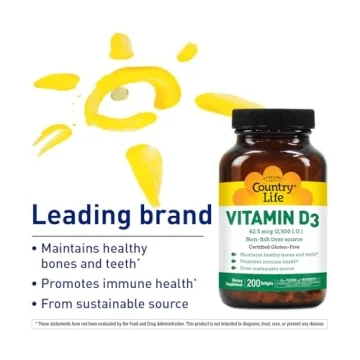 Country Life Vitamin D3 Soft Gels for Enhanced Health