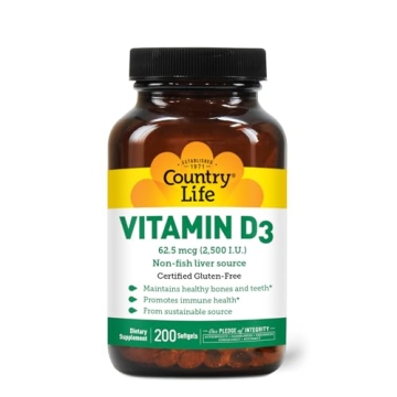 Country Life Vitamin D3 Soft Gels for Enhanced Health