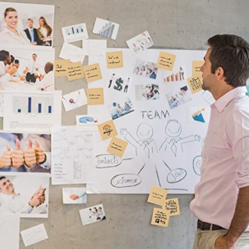 EOOUT Brown Sticky Notes 3x3 8 Pads Super Sticky Memo