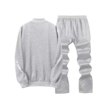 Stylish Lavnis Men's Casual Tracksuit for Outdoor Sports Set in Gray
