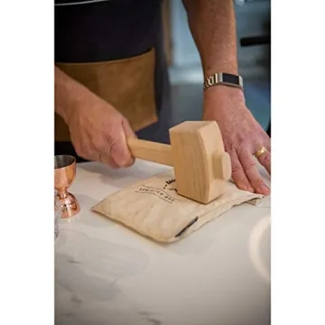 Viski Professional Lewis Ice Bag & Mallet for Cocktails