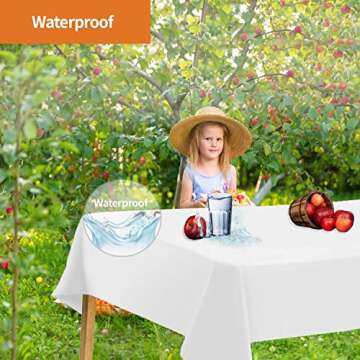 Elegant White Plastic Tablecloths for Every Occasion