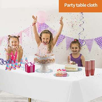 Elegant White Plastic Tablecloths for Every Occasion