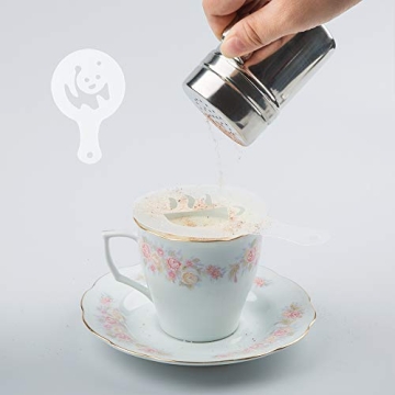 AIFUDA Stainless Steel Dredge Shaker Set with Stencils