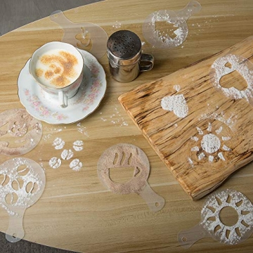 AIFUDA Stainless Steel Dredge Shaker Set with Stencils