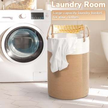 INDRESSME Large Laundry Hamper - Perfect for Home Storage and Organization