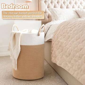 Stylish INDRESSME Large Laundry Hamper for Easy Storage