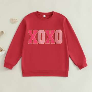 Stylish Family Matching Mommy and Me Valentine's Sweatshirts for Everyone
