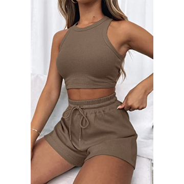 AUTOMET Women’s 2 Piece Tracksuits Lounge Set for Summer