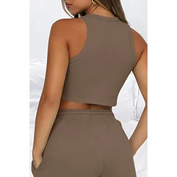 AUTOMET Women’s 2 Piece Tracksuits Lounge Set for Summer