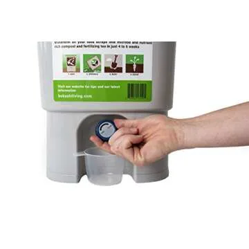 Premium Bokashi Composting Starter Kit (Includes 2 Bokashi Bins, 4.4 lbs of Bokashi Bran and Full Instructions