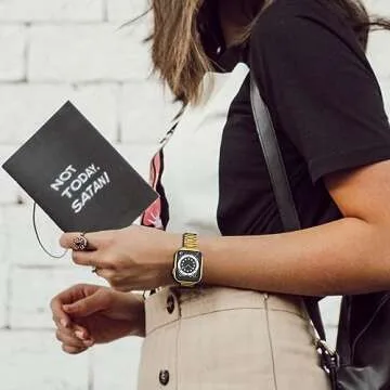 Stylish CSJCUBIC Metal Apple Watch Band for All Sizes