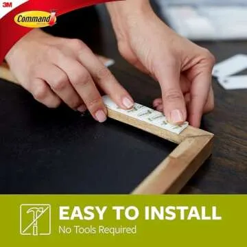 Command Medium and Large Picture Hanging Strips, Damage Free Hanging Picture Hangers, No Tools Wall Hanging Strips for Living Spaces, White, 4 Medium Pairs and 8 Large Pairs